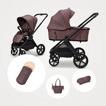 MOON GIO Fold SUMMER END SALE Set in tonka mit Sportsitz, faltbarer Wanne, Fußsack, V-Shape Bag und Handmuff