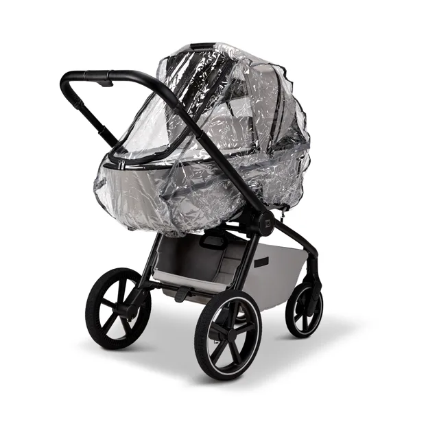 MOON Kinderwagen mit aufgesetztem Regenverdeck
