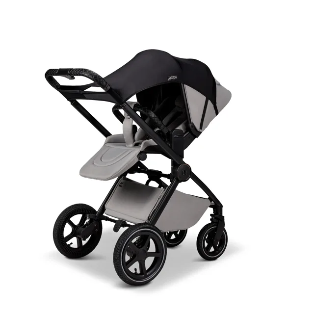 MOON Sonnensegel in Schwarz für Kinderwagen und Buggy